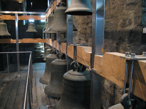 Carillon Bells in Gent Belfry, Belgium