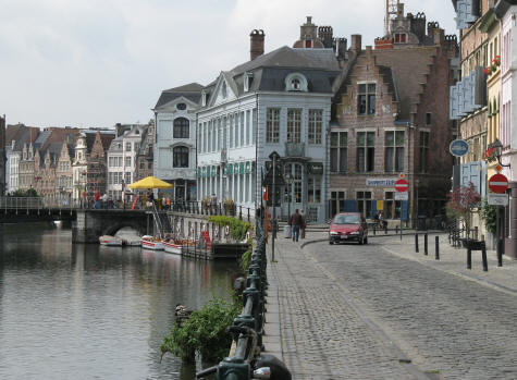 Patershol District of Ghent Belgium